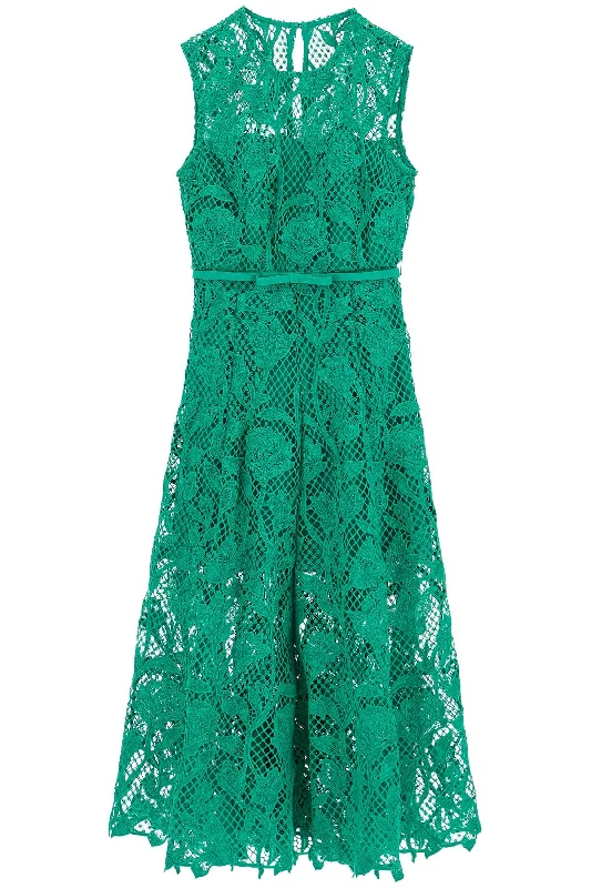 midi bodycon dressesSelf Portrait Women's Sleeveless Midi Lace Dress