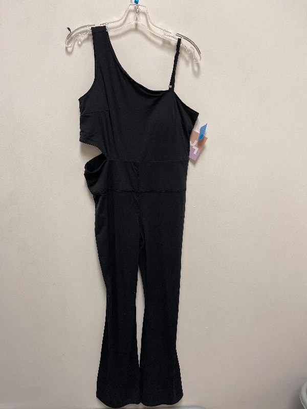 women's jumpsuits for apple-shaped bodiesJumpsuit By Joy Lab In Black, Size: 2x