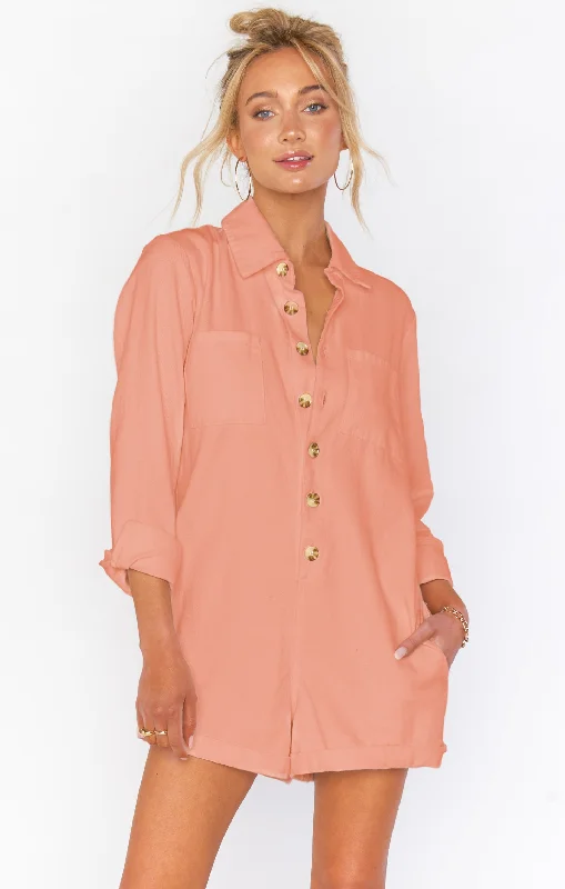 women's high-slit jumpsuitsTegan Jumper ~ Dusty Coral