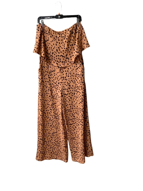 women's jumpsuits made of satinJumpsuit By She + Sky In Animal Print, Size: M