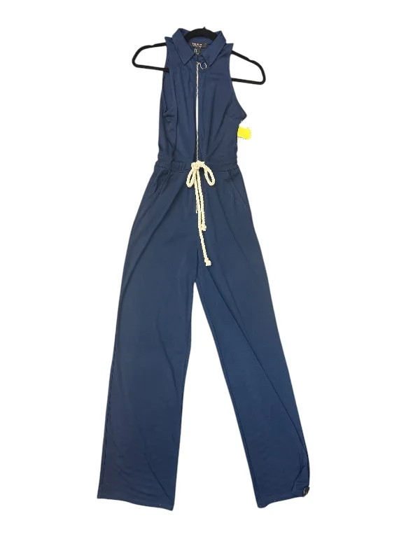 women's jumpsuits made of laceJumpsuit By Forever 21 In Navy, Size: 4