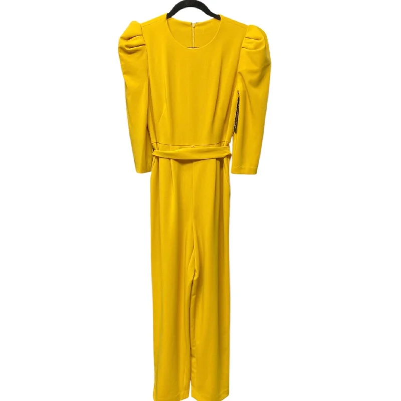 women's jumpsuits for beach outingsJumpsuit By Calvin Klein In Yellow, Size: 6