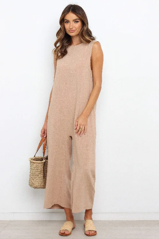 women's ankle-length jumpsuitsYardlee Jumpsuit - Mocha