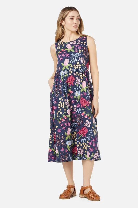 women's cozy jumpsuitsBouquet Midi Dress