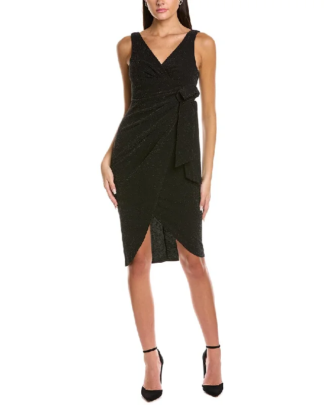 midi dresses in solid colorsBlack by Bariano Helena Empire Line Midi Dress