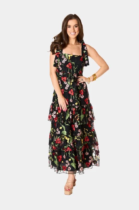 elegant maxi dressesEdie Tie-Shoulder Maxi Dress - Lost In It