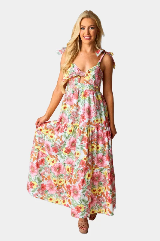 maxi dresses under $50Hamptons Tie-Shoulder Maxi Dress - Whimsy