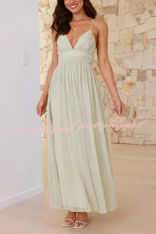 maxi dresses with front pocketsSolid Color Sexy Suspender Backless Lace-up Slim Maxi Dress