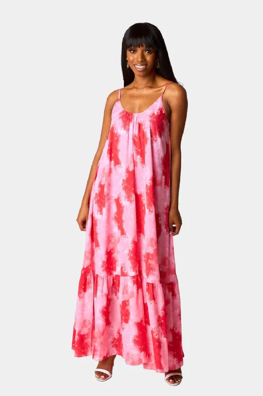 maxi dresses with pocketsKatey Scooped Neck Maxi Dress - Sunset