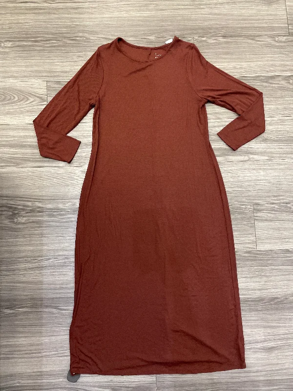 maxi dresses with keyhole backsDress Casual Maxi By A New Day In Brown, Size: Xl