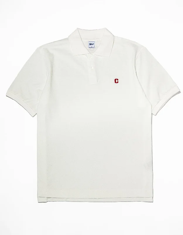 women's cinched-waist dressesCORNELL POLO SHIRT - WHITE