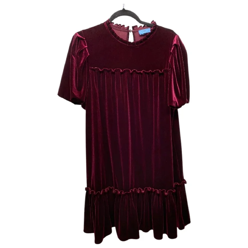 women's cinched-waist dressesDress Casual Short By Cece In Maroon, Size: L