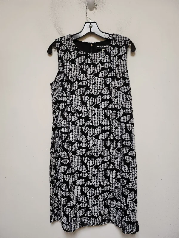 women's sustainable dressesDress Designer By Karl Lagerfeld In Floral Print, Size: M