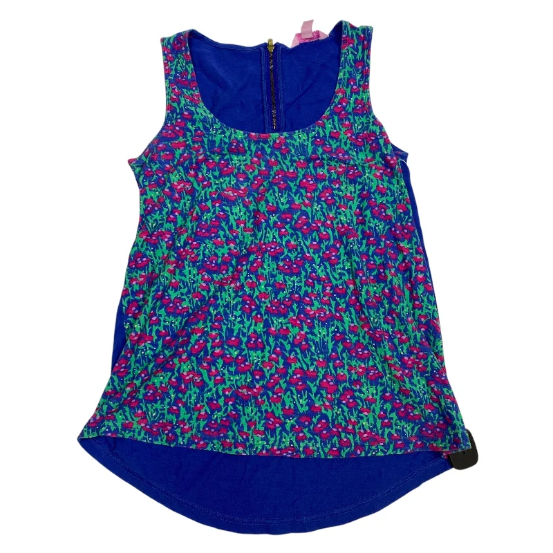 women's shift dressesTop Sleeveless Designer By Lilly Pulitzer In Blue & Pink, Size: Xs